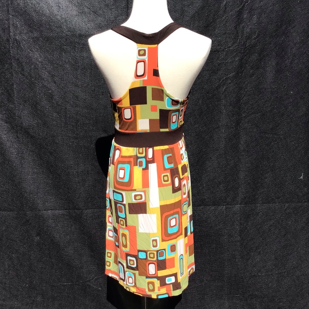 Multi-Color Mod Halter Dress - Picture 2 of 5